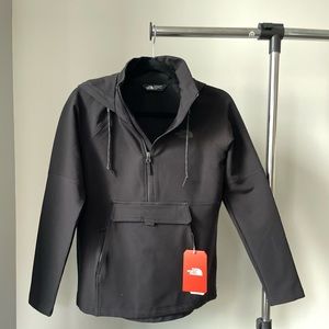 The North Face lightweight pullover half-zip jacket Black XS Windwall -BRAND NEW